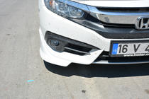 Honda Civic Limuzina X 2016–2021 Kotna dodatka za sprednji odbijač (za lakiranje) fotografija 1