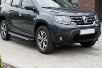 Dacia Duster 2018–2024 Stranske stopnice DURU (2 kos, aluminij) fotografija 1