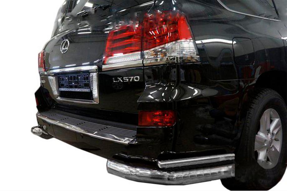 Lexus LX570/450d 2008–2022 Zadnji dvojni kotni ščitniki (nerjaveče jeklo) Image