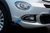 Fiat 500X 2014–2024 Okrasne obrobe meglenk (nerjaveče jeklo) fotografija 1