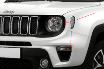 Jeep Renegade 2014– Kromirani pokrovi za ponavljalnike smernikov (2 kosa, nerjaveče jeklo) fotografija 1