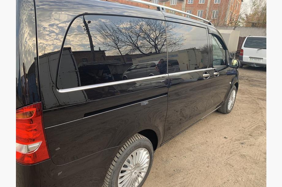 Mercedes Vito/V-razred W447 2014– Spodnje okenske letve po celotni dolžini (8 kos, nerjaveče jeklo) Fotografija 3