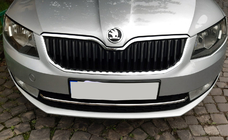 Skoda Octavia III A7 2013–2019 Zaščitna inox letev za sprednji odbijač 13-17 fotografija 5