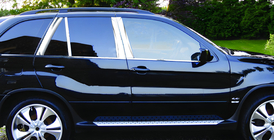 BMW X5 F15 2013–2018 Obloge stebričkov vrat (nerjavno jeklo) fotografija 1
