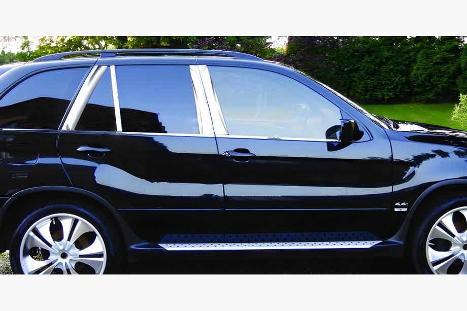 BMW X5 F15 2013–2018 Obloge stebričkov vrat (nerjavno jeklo) Image