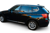 BMW X1 E84 2009–2015 Kompletna okenska obroba (nerjavno jeklo) 12 kos fotografija 1