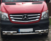 Mercedes Sprinter W906 2006–2018 Sprednja spodnja zaščitna cev Shark (nerjaveče jeklo) 2006-2013 fotografija 3