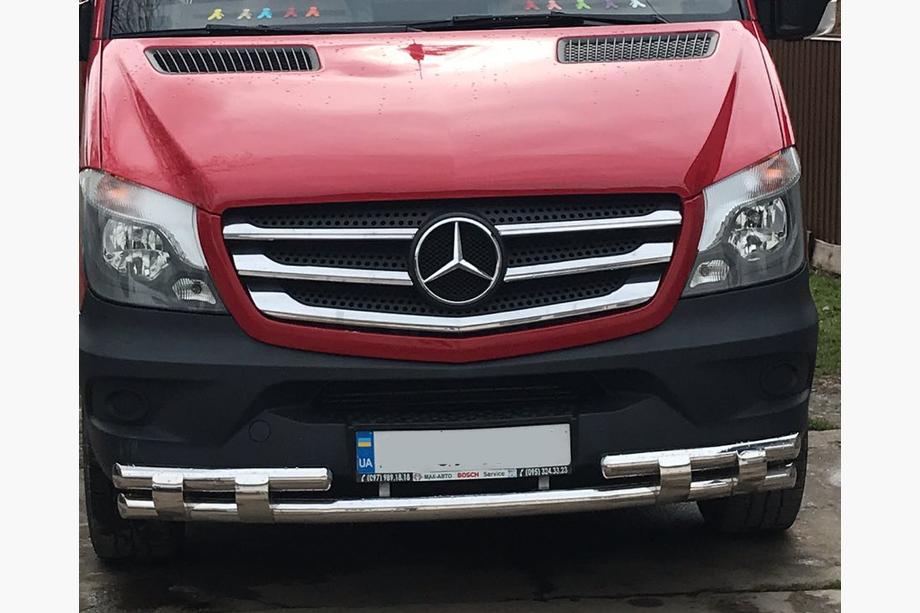 Mercedes Sprinter W906 2006–2018 Sprednja spodnja zaščitna cev Shark (nerjaveče jeklo) od 2013 Fotografija 3