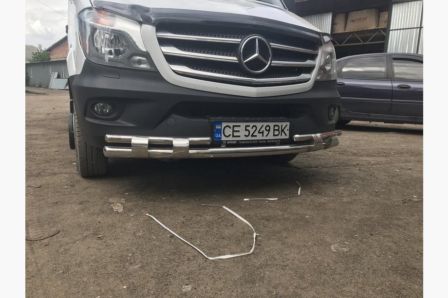 Mercedes Sprinter W906 2006–2018 Sprednja spodnja zaščitna cev Shark (nerjaveče jeklo) od 2013 Fotografija 5