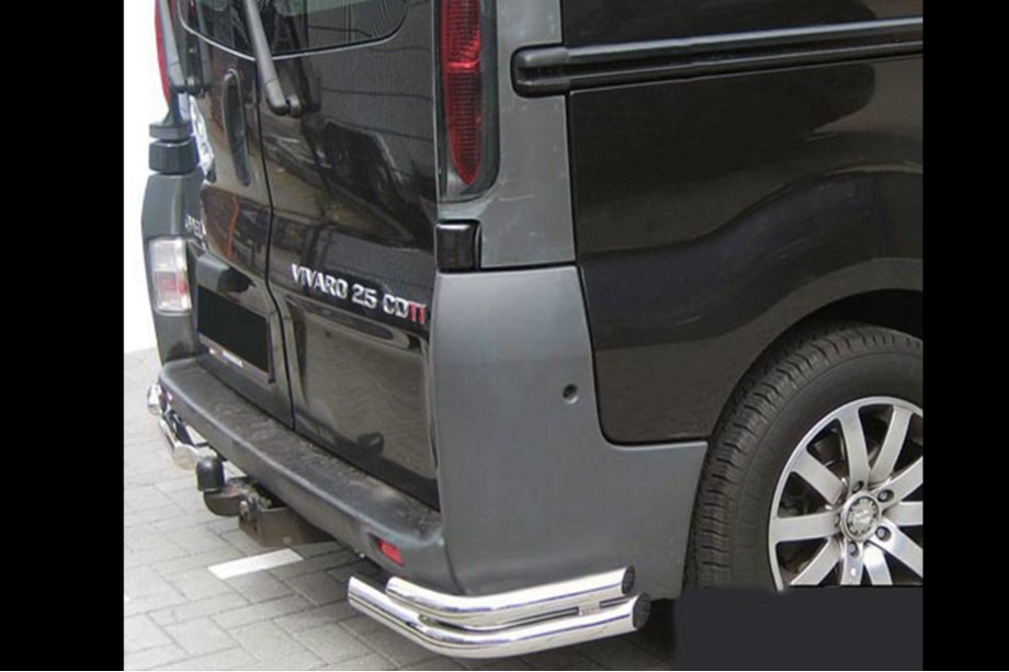 Opel Vivaro 2001–2015 Zadnji vogalni ščitniki AK003-Подвійний (nerjavno jeklo) Image