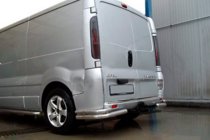 Renault Trafic 2001–2015 Zadnji vogalni ščitniki AK003-Подвійний (nerjavno jeklo) fotografija 2