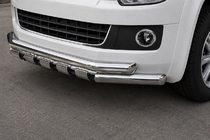 Volkswagen T5 Multivan 2003–2010 Sprednja zaščitna cev ST015 (nerjavno jeklo) fotografija 1