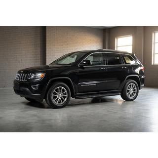 Stranski pragovi Tayga Black (2 kosa, aluminij) Jeep Grand Cherokee WK2 2010–2021 fotografija 1