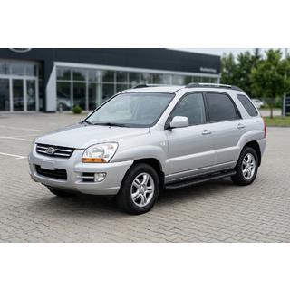 Stranski pragovi Tayga Black (2 kosa, aluminij) Kia Sportage 2004–2010 fotografija 1