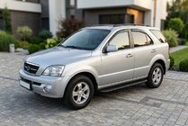 Kia Sorento I BL 2002–2009 Stranski pragovi Tayga Black (2 kosa, aluminij) fotografija 1