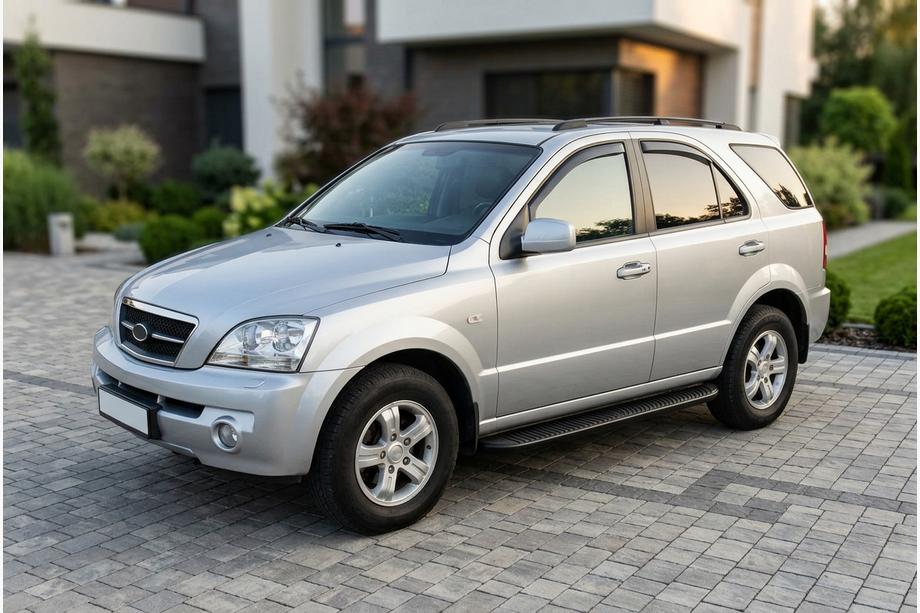 Kia Sorento I BL 2002–2009 Stranski pragovi Tayga Black (2 kosa, aluminij) Image