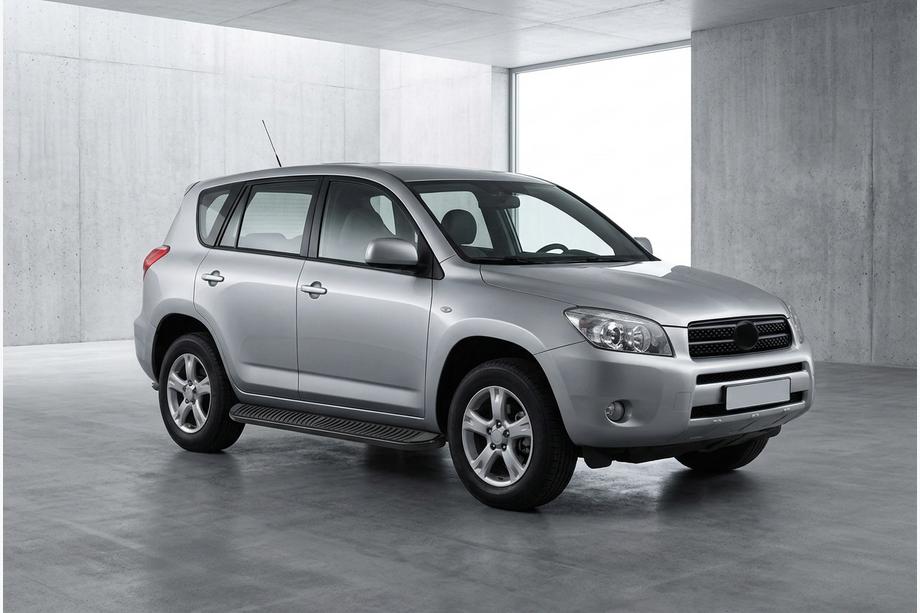 Toyota Rav 4 2006–2013 Stranski pragovi Tayga Black (2 kosa, aluminij) Fotografija 1
