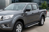 Nissan Navara/NP300 2016– Stranske stopnice RedLine V1 (2 kosa, aluminij) fotografija 1