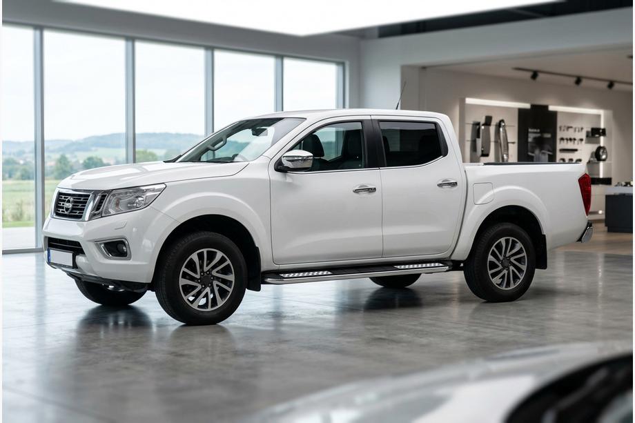 Nissan Navara/NP300 2016– Stranske stopnice Tayga V2 (2 kos, aluminij) Image