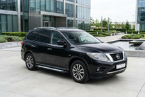 Nissan Pathfinder R52 2012–2021 Bočne stopnice Allmond Grey (2 kosa, aluminij) fotografija 1