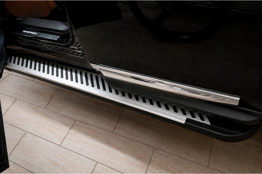 Nissan Pathfinder R52 2012–2021 Stranske stopnice Line (2 kosa, aluminij) Image
