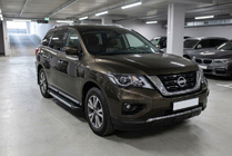 Nissan Pathfinder R52 2012–2021 Bočne stopnice RedLine V1 (2 kos, aluminij) fotografija 1