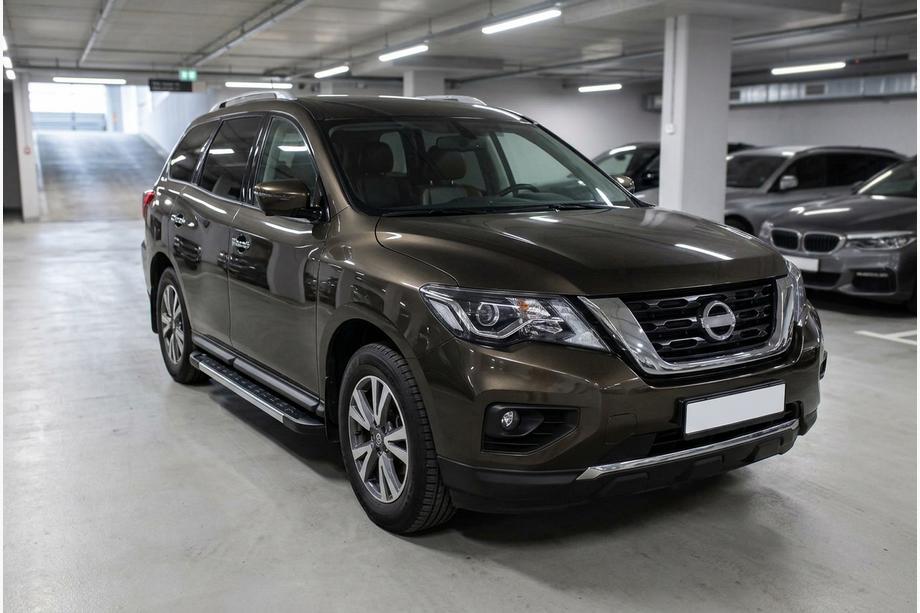 Nissan Pathfinder R52 2012–2021 Bočne stopnice RedLine V1 (2 kos, aluminij) Image