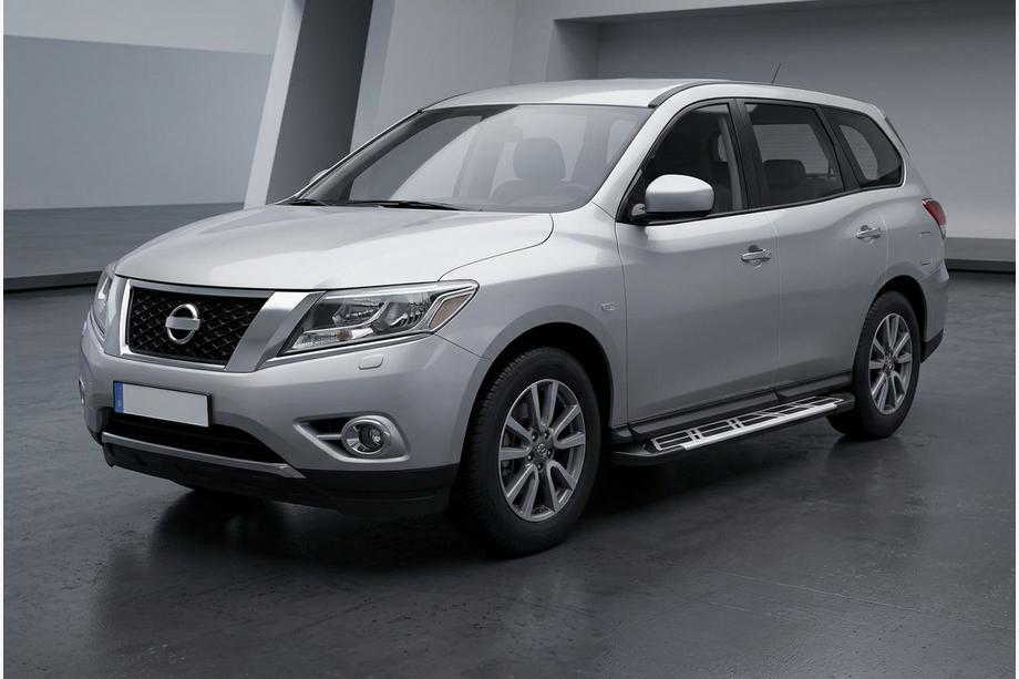 Nissan Pathfinder R52 2012–2021 Stranski pragovi Sunrise (2 kosa, aluminij) Image