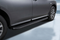 Nissan Pathfinder R52 2012–2021 Stranske stopnice Tayga Black (2 kos, aluminij) fotografija 1