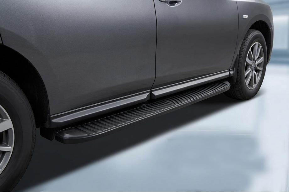 Nissan Pathfinder R52 2012–2021 Stranske stopnice Tayga Black (2 kos, aluminij) Image