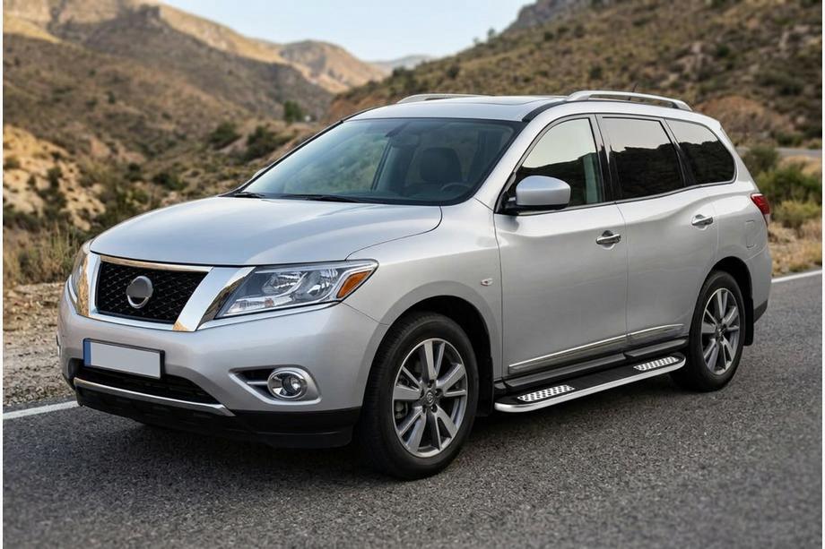Nissan Pathfinder R52 2012–2021 Stranski pragovi Tayga V2 (2 kosa, aluminij) Image