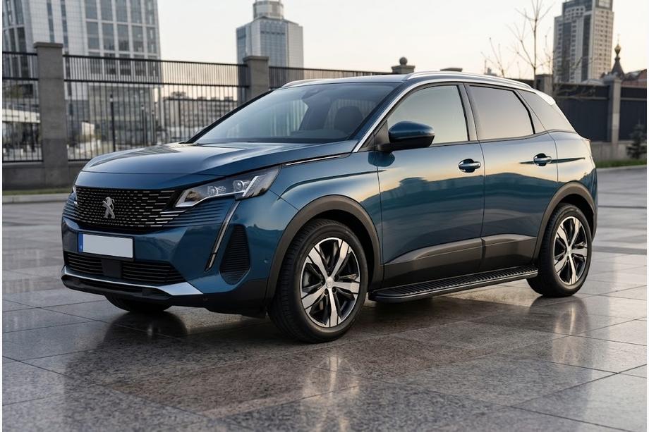 Peugeot 3008 2016–2023 Stranske stopnice Tayga Black (2 kos, aluminij) Image