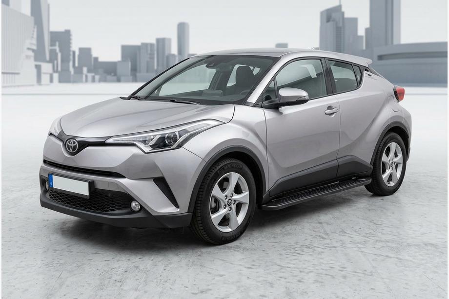 Toyota C-HR 2016–2023 Stranske stopnice Allmond Black (2 kos, aluminij) Image