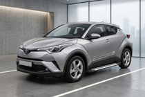 Toyota C-HR 2016–2023 Stranske stopnice Line (2 kosa, aluminij) fotografija 1