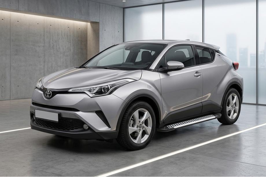 Toyota C-HR 2016–2023 Stranske stopnice Line (2 kosa, aluminij) Image