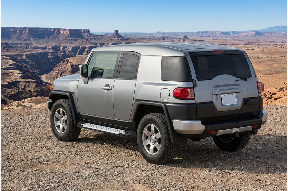Toyota FJ Cruiser 2006–2022 Stranske stopnice Allmond Grey (2 kos, aluminij) Image