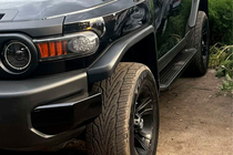 Toyota FJ Cruiser 2006–2022 Stranske stopnice Allmond Black (2 kos, aluminij) fotografija 2