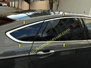 Ford Mondeo 2014–2022 Komplet obrob oken (12 kos, nerjaveče jeklo) fotografija 3