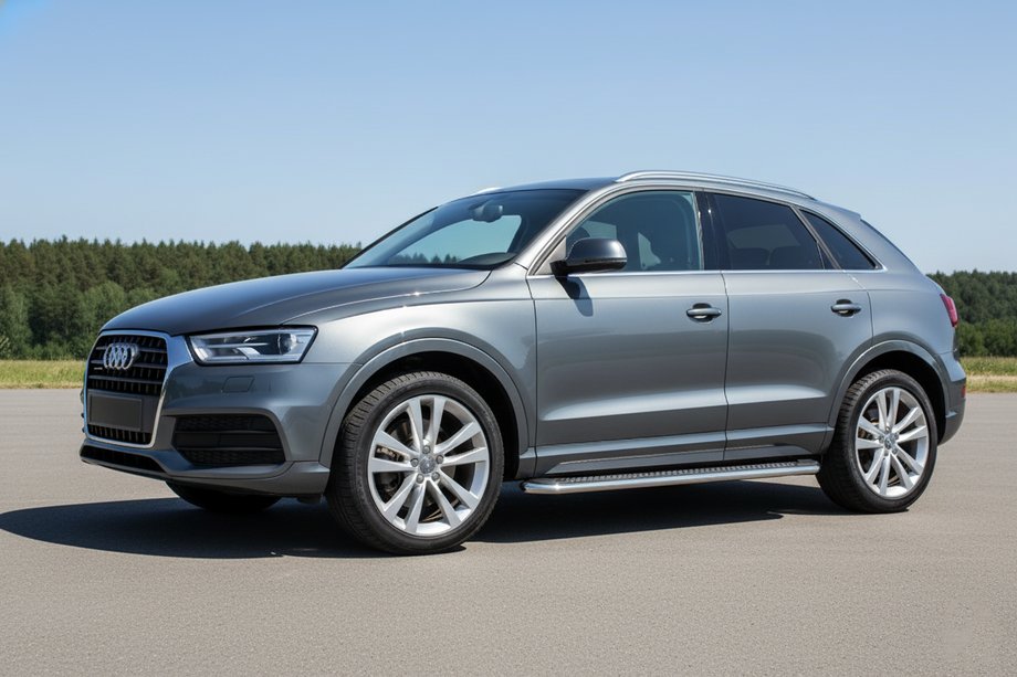 Audi Q3 2011–2019 Stranske stopnice Maydos V2 (2 kosa, aluminij/nerjavno jeklo) Image