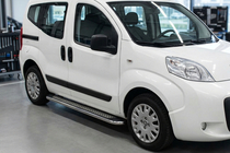 Peugeot Bipper 2008–2017 Stranske stopnice Maydos V2 (2 kosa, aluminij/nerjavno jeklo) fotografija 1