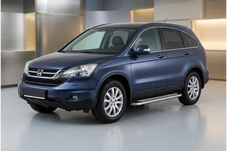 Honda CRV 2007–2011 Stranske stopnice Maydos V2 (2 kosa, aluminij/nerjavno jeklo) Image