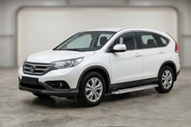 Honda CRV 2012–2016 Stranske stopnice Maydos V2 (2 kosa, aluminij/nerjavno jeklo) fotografija 1