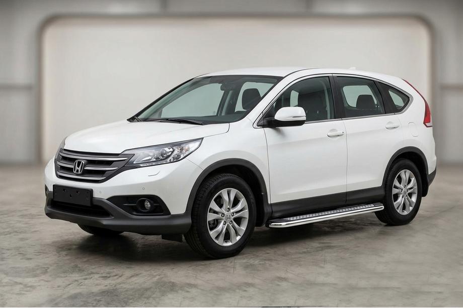 Honda CRV 2012–2016 Stranske stopnice Maydos V2 (2 kosa, aluminij/nerjavno jeklo) Image