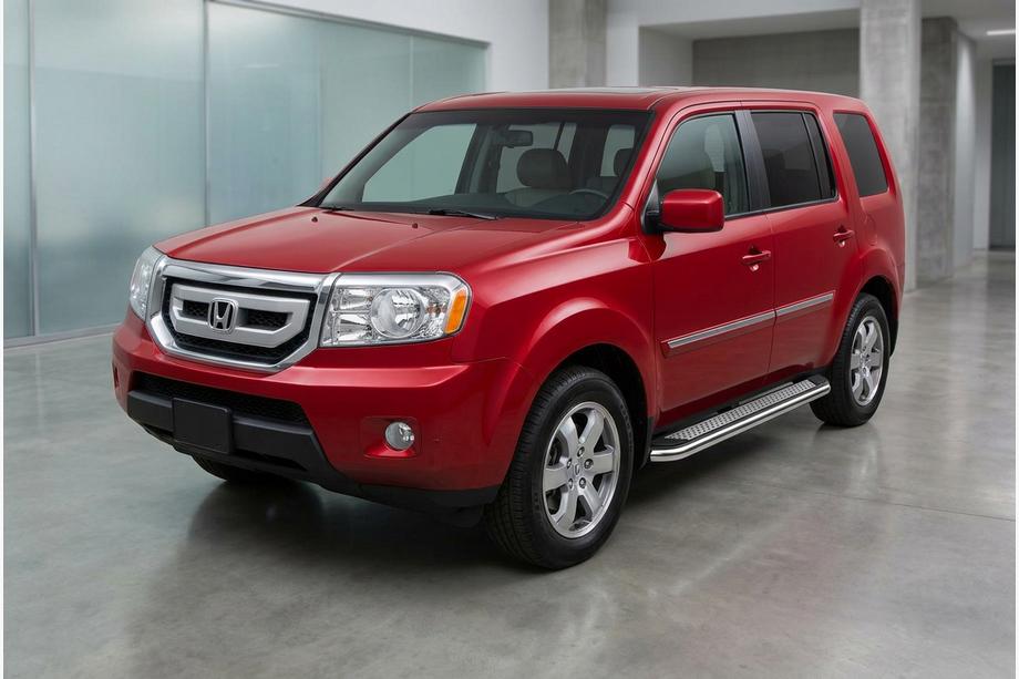 Honda Pilot 2008–2015 Stranske stopnice Maydos V2 (2 kosa, aluminij/nerjavno jeklo) Image
