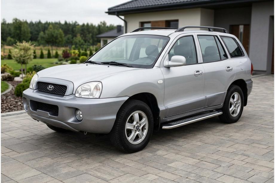 Hyundai Santa Fe 1 2000–2006 Stranske stopnice Maydos V2 (2 kosa, aluminij/nerjavno jeklo) Image