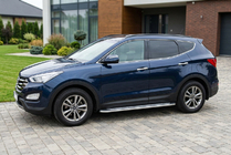 Hyundai Santa Fe 3 2012–2018 Stranske stopnice Maydos V2 (2 kosa, aluminij/nerjavno jeklo) fotografija 1