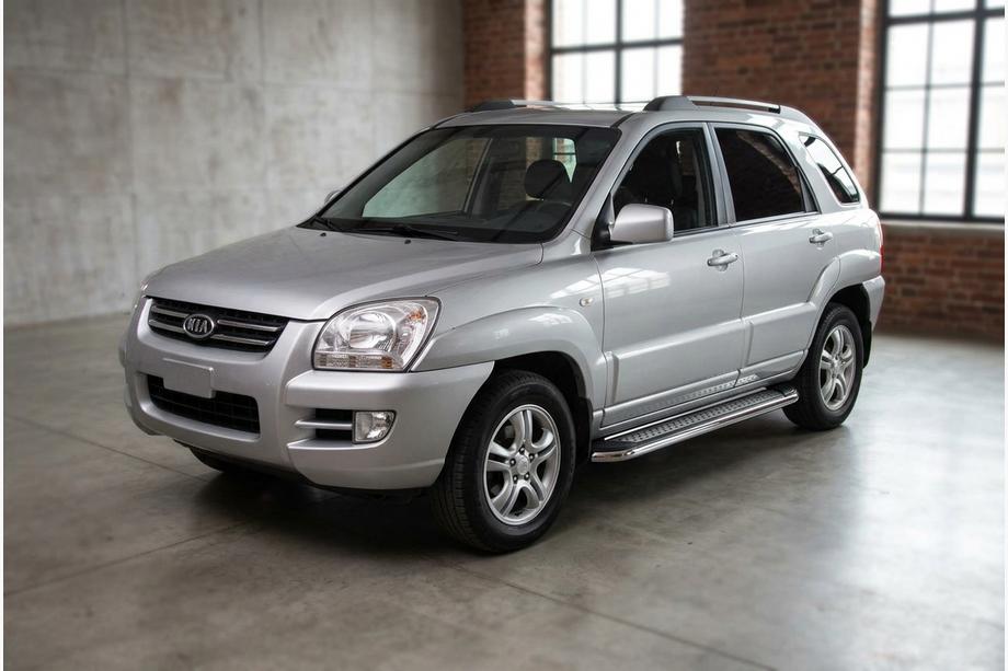 Kia Sportage 2004–2010 Stranske stopnice Maydos V2 (2 kosa, aluminij/nerjavno jeklo) Image