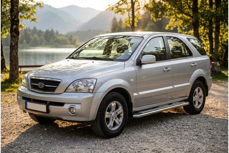 Kia Sorento I BL 2002–2009 Stranske stopnice Maydos V2 (2 kosa, aluminij/nerjavno jeklo) Image
