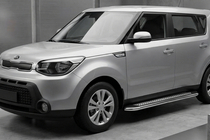 Kia Soul II 2013–2018 Stranske stopnice Maydos V2 (2 kosa, aluminij/nerjavno jeklo) fotografija 1