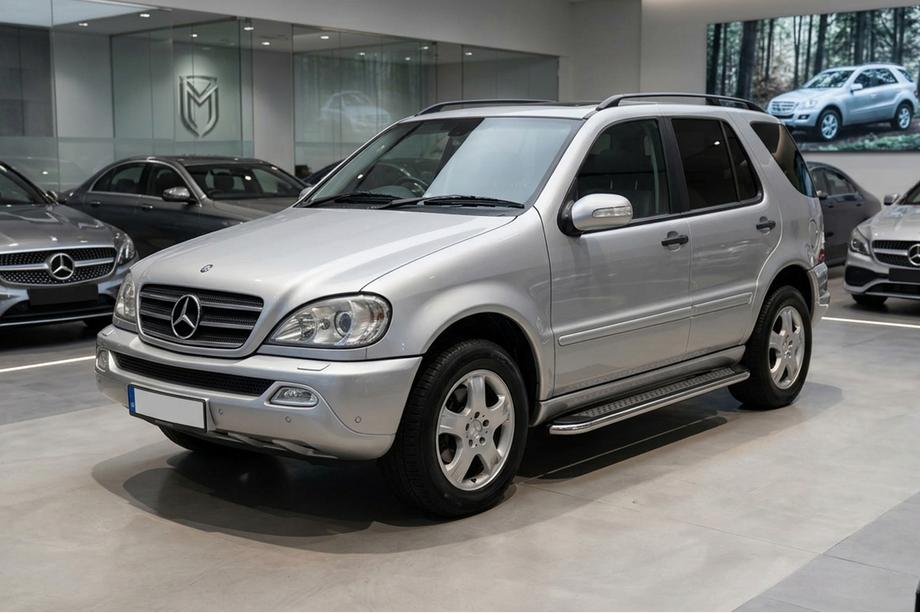 Mercedes ML W163 1997–2005 Stranske stopnice Maydos V2 (2 kosa, aluminij/nerjavno jeklo) Image